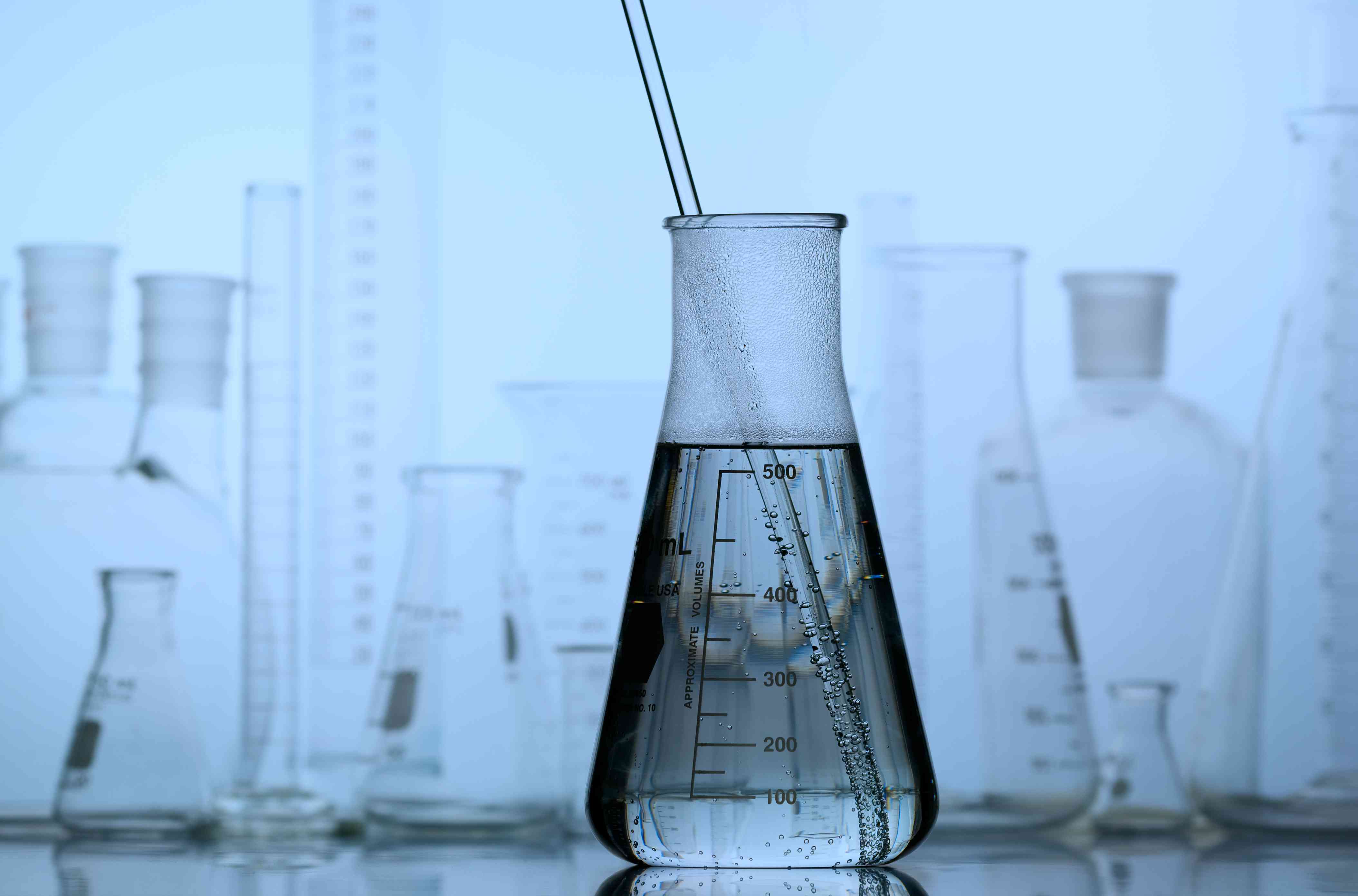 Glassware and chemicals