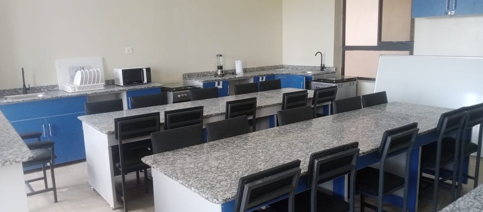 Home economics laboratory